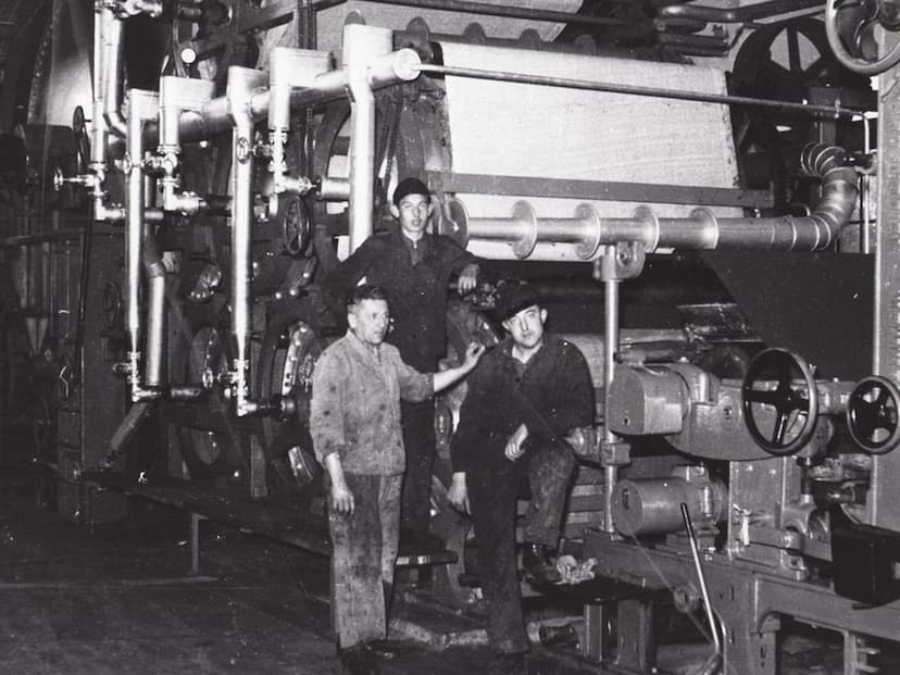 Installation der Papiermaschine 1